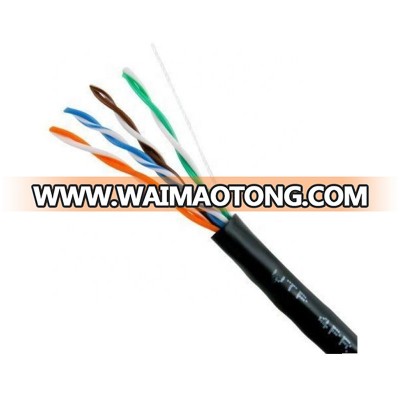 UTP 100% Bare Copper PVC PE Double Jacket PASS FLKE TEST cat 5e cable